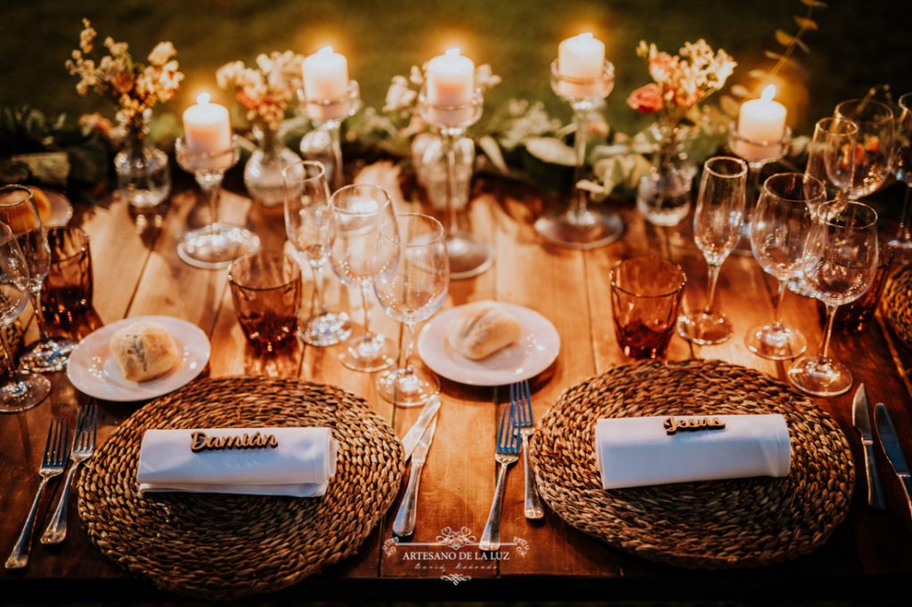decoración catering pepe mesa